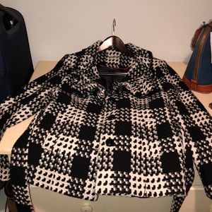 White and Black Coat